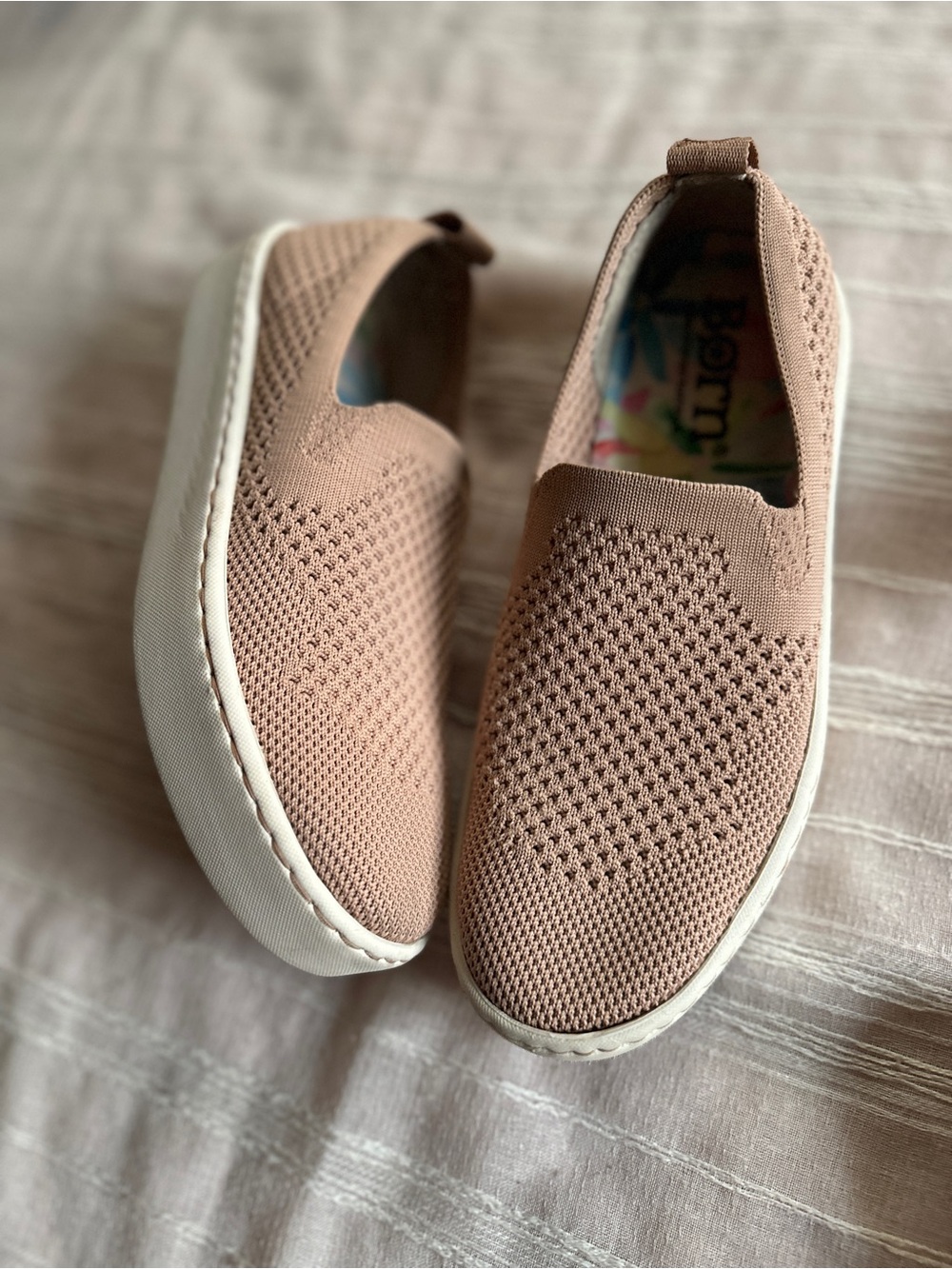 Børn Antero Knit Slip-On Loafers Blush Pink | 7